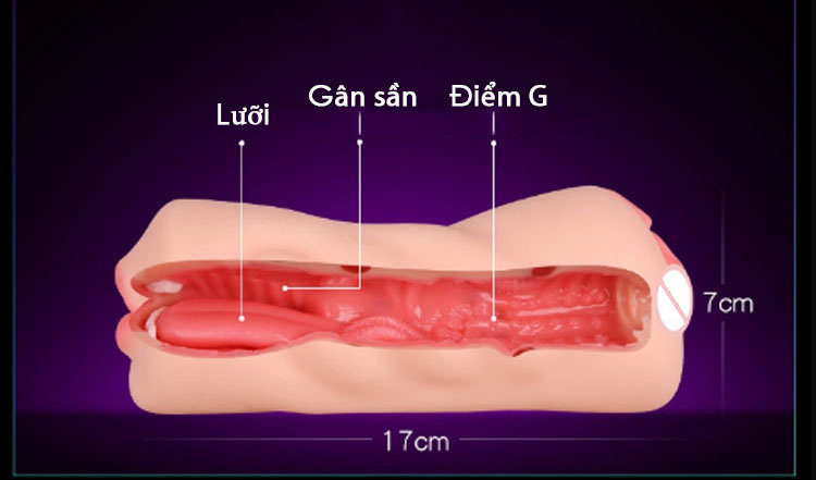 Âm đạo giả hai đầu silicone mềm mại kích thích mạnh mẽ