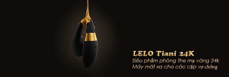 Trứng rung Lelo Tiani 24K mạ vàng phòng the cao cấp cho đôi bạn tình