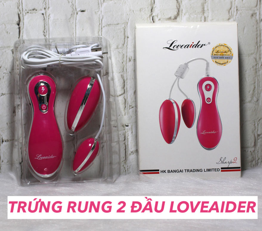 Trứng rung Loveaider 2 đầu 12 chế độ điểm G kích thích