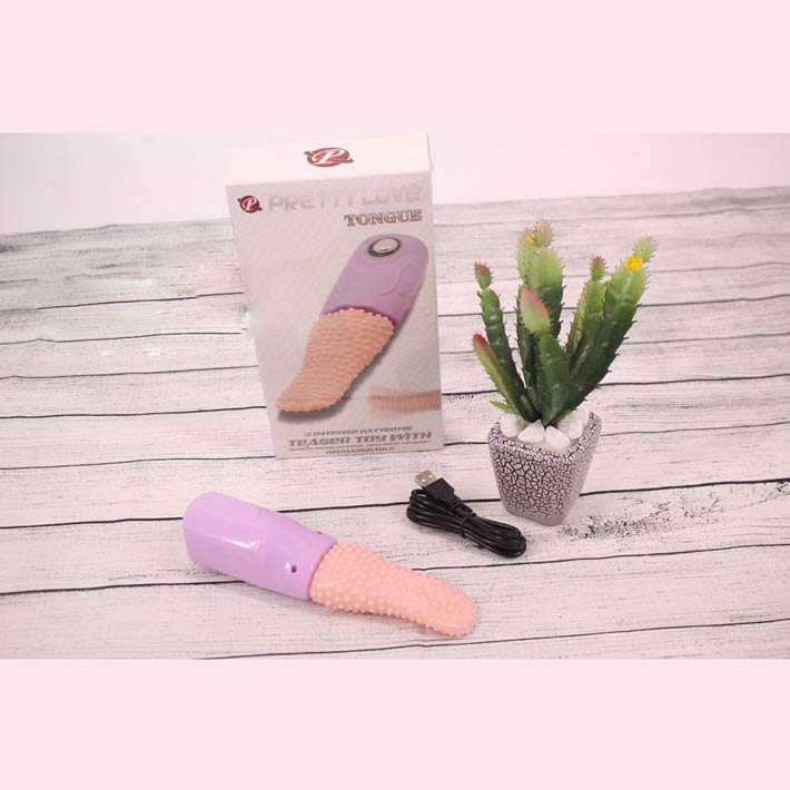 Lưỡi bi rung liếm âm đạo Pretty Love Tongue 3 chế độ rung chuẩn quốc tế