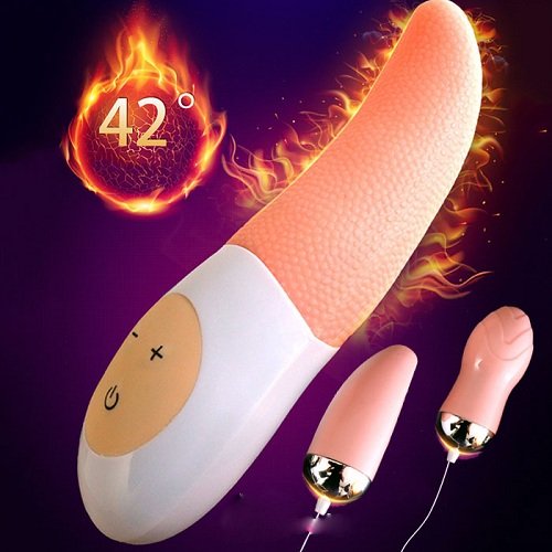 Lưỡi liếm âm đạo silicone + 2 trứng rung tình yêu massage giải tỏa sinh lý