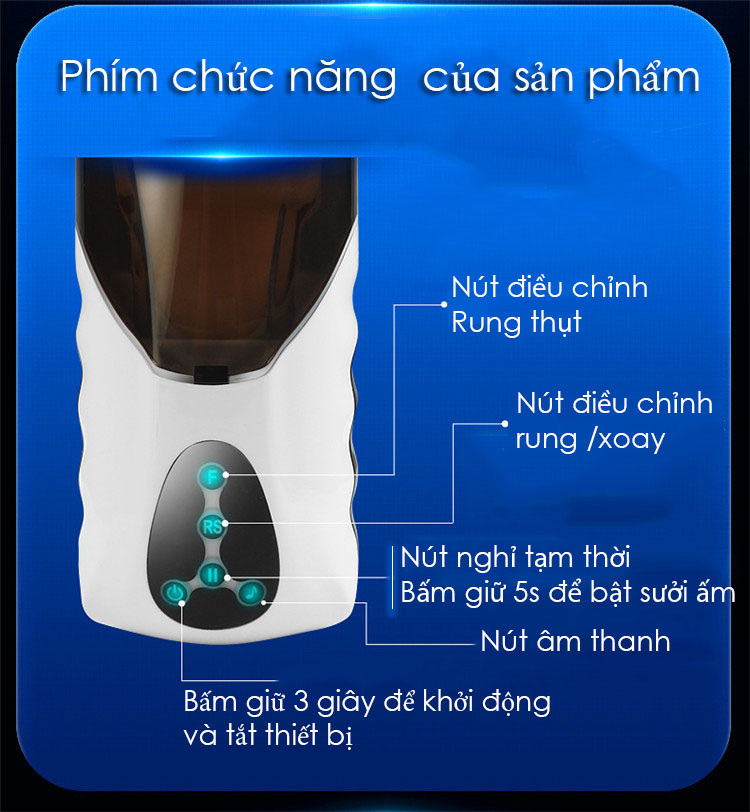Máy bú liếm Navigator Cup tự động rung xoay thụt sưởi ấm rên rỉ cực đỉnh