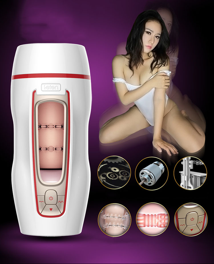 Máy bú mút dương vật tự động Leten chất liệu ABS ruột silicon TPE