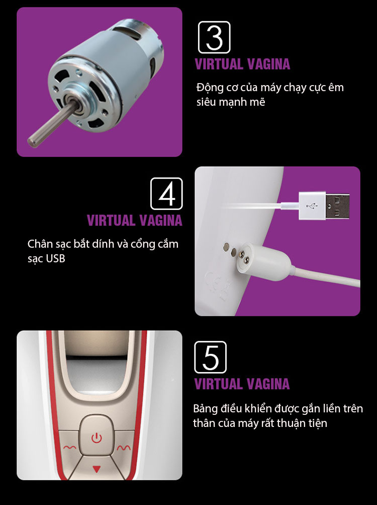 Máy bú mút dương vật tự động Leten chất liệu ABS ruột silicon TPE