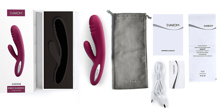 Dương vật giả Svakom Adonis cao cấp rung nhiệt độ tự động