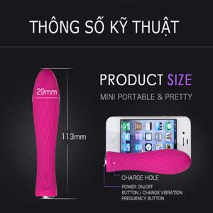 Thanh Rung Massage Mini Nalone Ian Rung Mạnh 20 Chế Độ