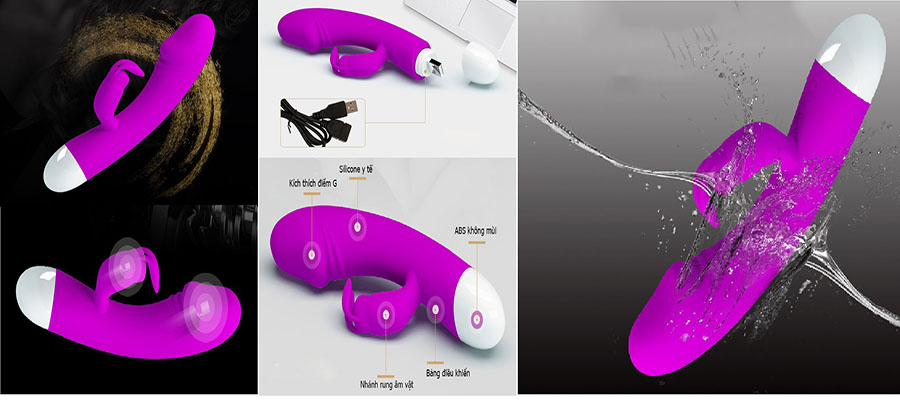 Dương vật massage PrettyLove Will 30 chế độ rung USB