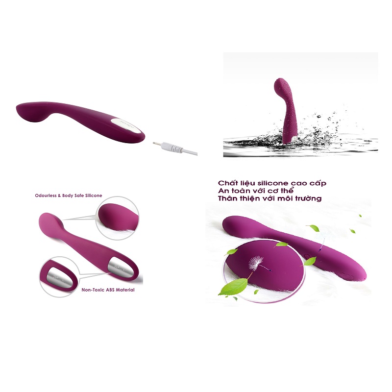 Máy Rung Kích Thích Nữ SVAKOM KERI Silicon Y Tế Massage Điểm G, Âm Vật