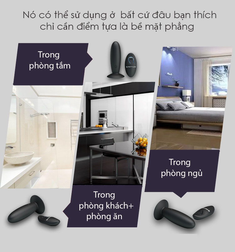 Máy rung âm đạo hậu môn Pretty Love 12 chế độ rung sạc USB