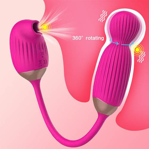 Máy rung bú mút điểm G Vivian sạc USB đầu rung xoay siêu kích thích