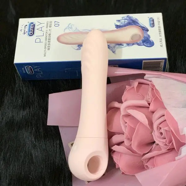 Máy rung điểm G Durex Dual Head Vibrator Loop silicone ABS