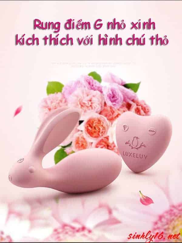 Máy rung điểm G hình chú thỏ điều khiển từ xa nhỏ gọn dễ dùng