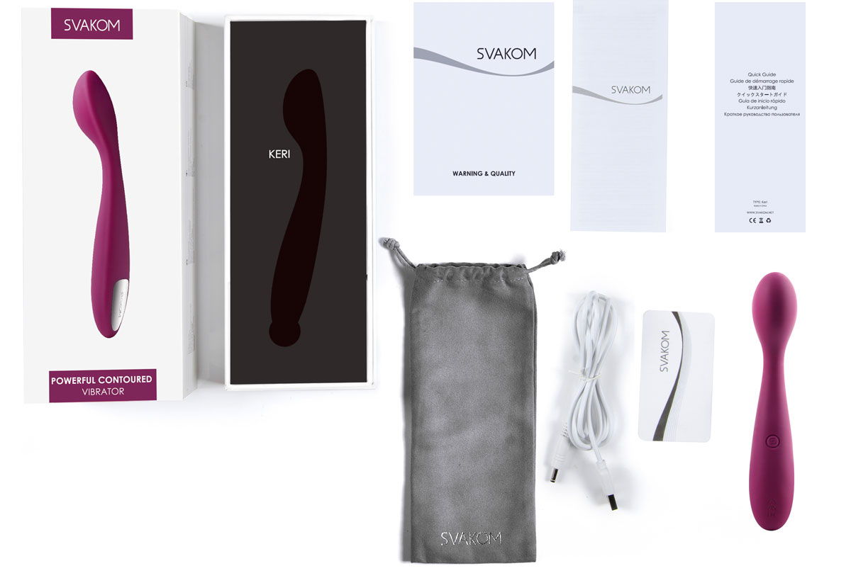 Máy Rung Kích Thích Nữ SVAKOM KERI Silicon Y Tế Massage Điểm G, Âm Vật