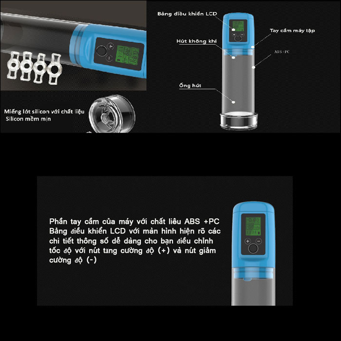  Bảng giá Máy tập tăng kích thước dương vật tự động màn hình LCD nhập khẩu