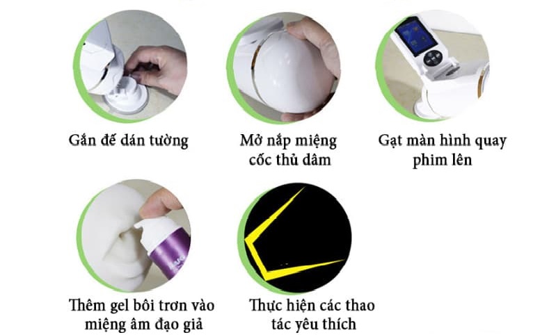 Máy thủ dâm gắn tường MAIG LCD tăng khoái cảm giải tỏa nhu cầu nam giới