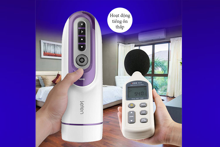 Máy thủ dâm Leten âm thanh sưởi ấm rung thụt tự động