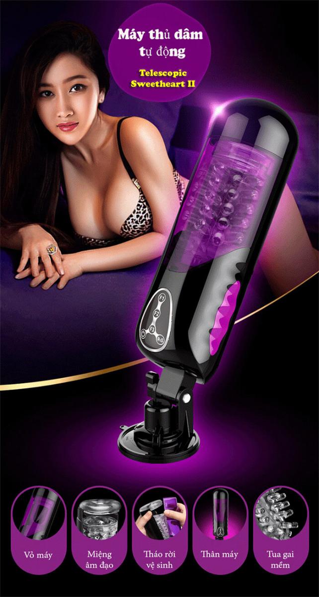 Máy Thủ Dâm Tự Động EASYLOVE Rung Xoay Thụt Giải Tỏa Sinh Lý Nam