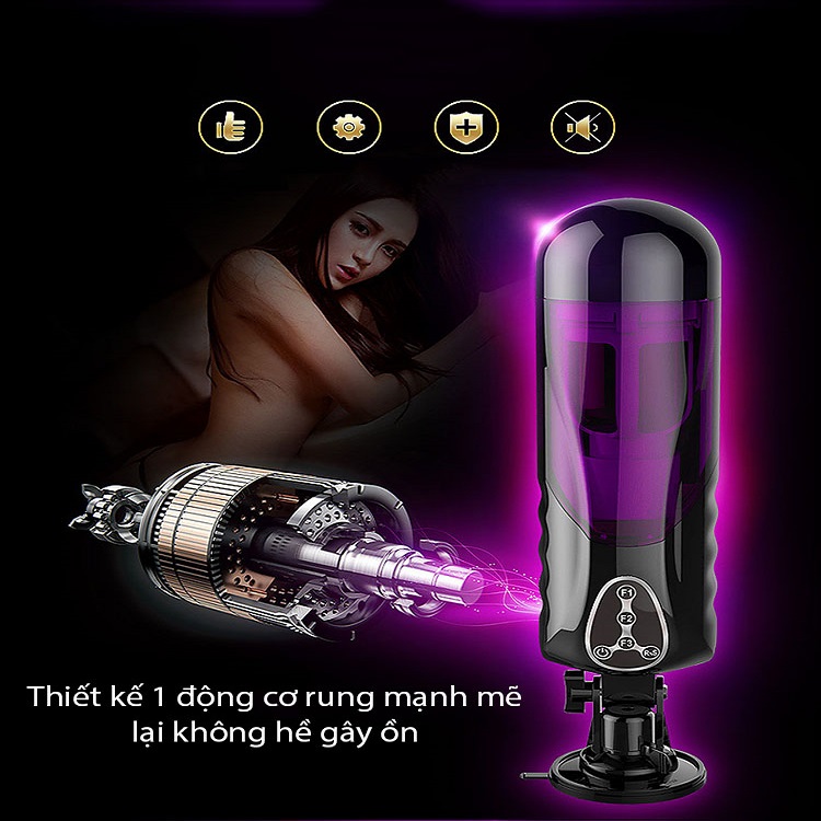 Máy Thủ Dâm Tự Động EASYLOVE Rung Xoay Thụt Giải Tỏa Sinh Lý Nam