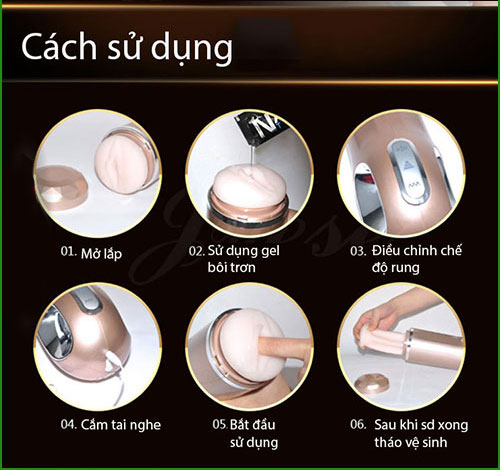 Máy thủ dâm Nano cao cấp 10 chế độ rung thụt tự động mạnh mẽ