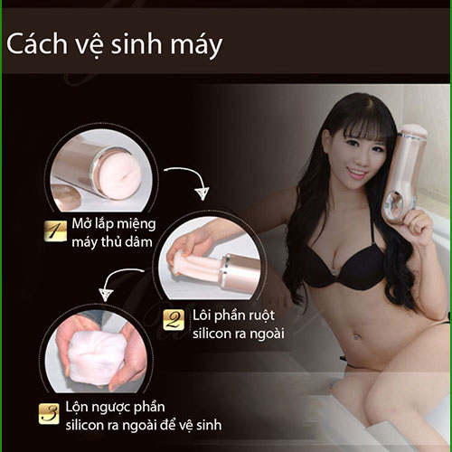 Máy thủ dâm Nano cao cấp 10 chế độ rung thụt tự động mạnh mẽ