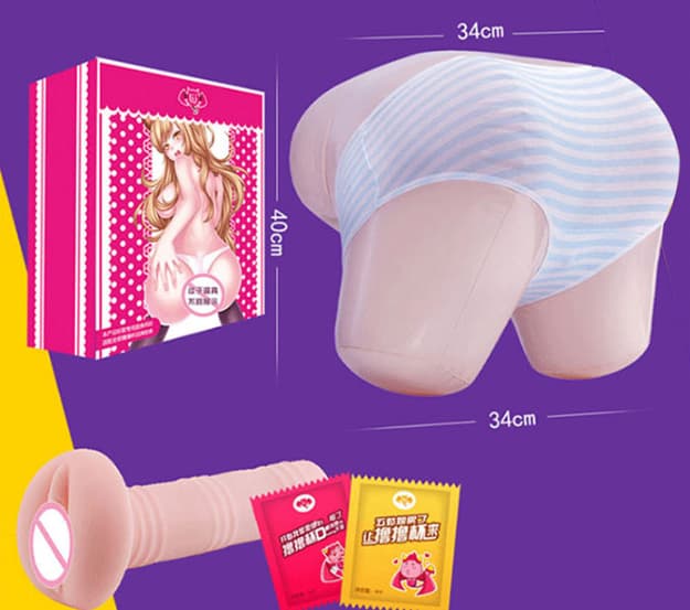 Mông giả bơm hơi silicon cao su cao cấp nam giới thủ dâm cực phê