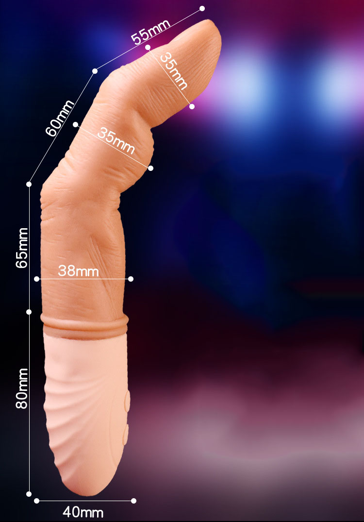 Ngón tay silicon rung lắc siêu mềm mịn chống nước pin sạc USB