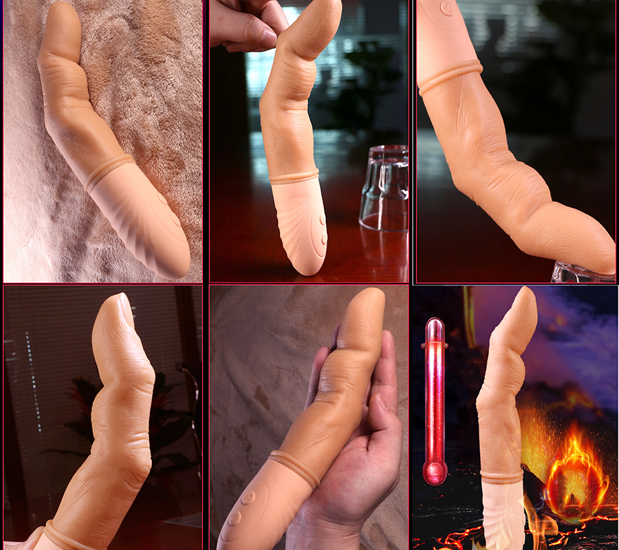 Ngón tay silicon rung lắc siêu mềm mịn chống nước pin sạc USB