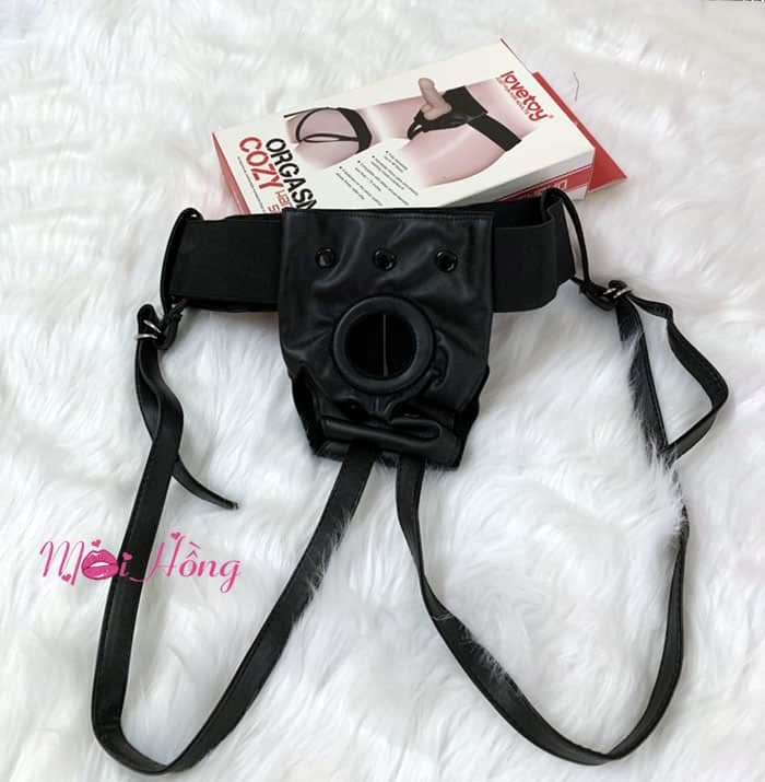 Đai đeo gắn dương vật Lovetoy da cao cấp co giãn thoải mái
