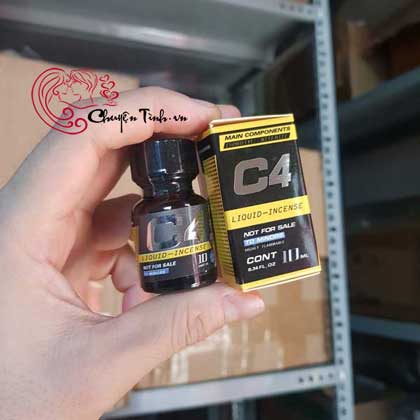 Popper C4 vàng 10ml Mỹ tăng hưng phấn gay sex chính hãng