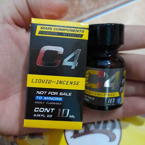 Popper C4 vàng 10ml Mỹ tăng hưng phấn gay sex chính hãng