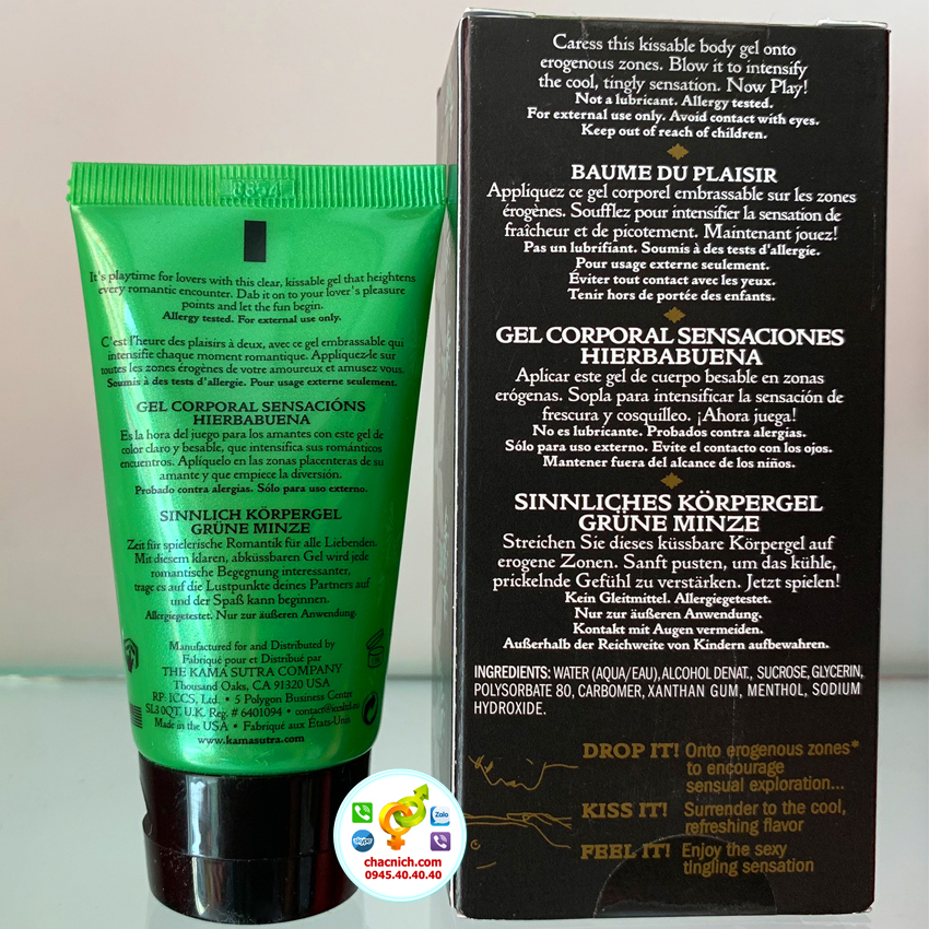  Phân phối Gel bôi Kamasutra Pleasure Balm tăng cực khoái đa điểm G Nam và Nữ loại tốt