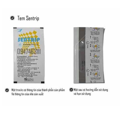 Tem ngậm Sentrip tăng sinh lý nam Hàn Quốc hiệu quả nhanh