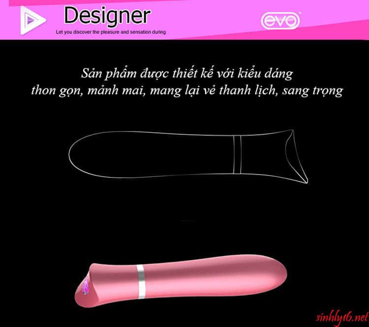Thanh rung massage EVO Crown nhỏ xinh kích thích điểm G Thanh rung massage EVO Crown nhỏ xinh kích thích điểm G