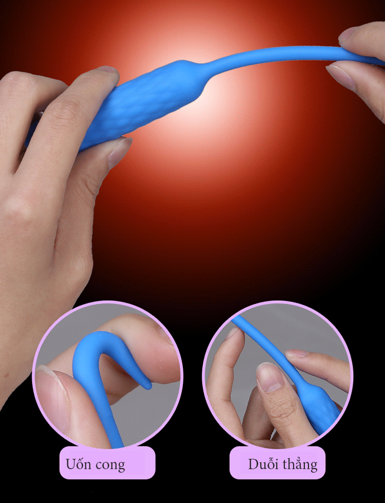 Thanh rung niệu đạo silicone y tế kích thích cực khoái nam giới