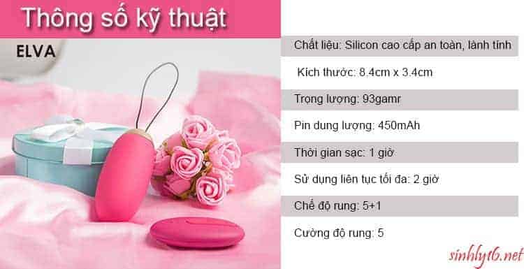 Trứng rung Svakom Elva sạc pin cao cấp rung siêu mạnh