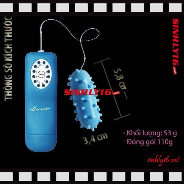 Trứng rung tình yêu Loveaider 1 đầu gai silicon mềm mại