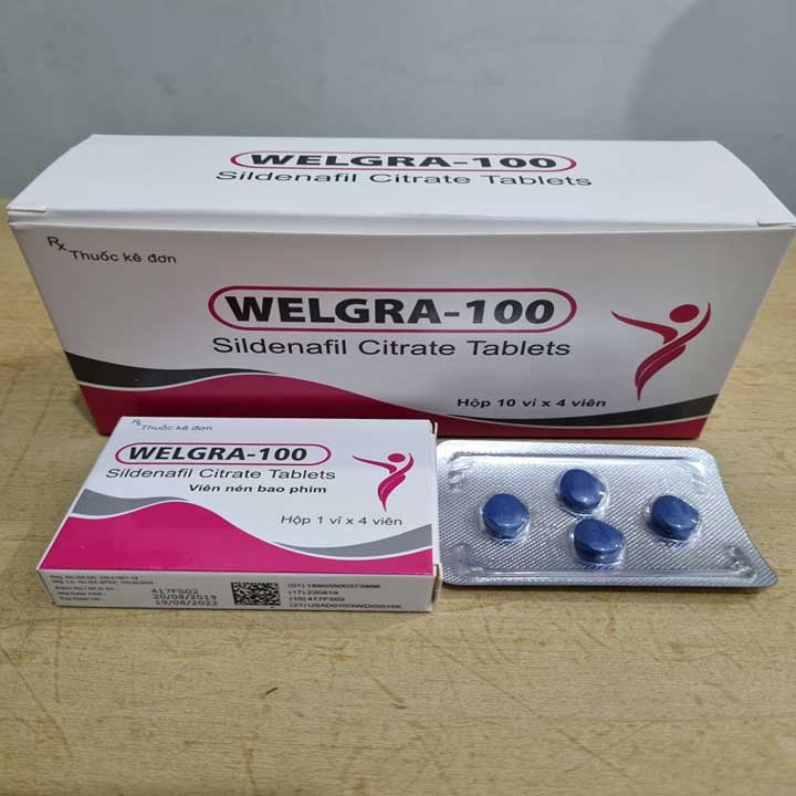 Viên uống cương dương Welgra 100mg tăng sinh lý nam hiệu quả