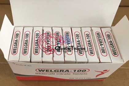 Viên uống cương dương Welgra 100mg tăng sinh lý nam hiệu quả