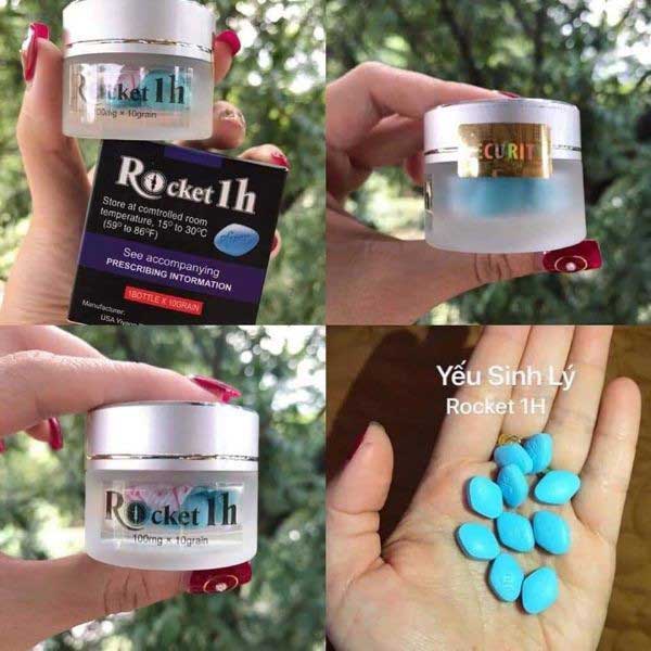 Phân phối Rocket 1h Mỹ chính hãng viên uống cường dương kéo dài thời gian chống xuất tinh Nam giới nhập khẩu