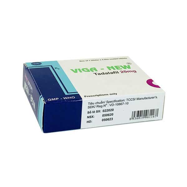 Viên uống cương dương Viga New 20mg hỗ trợ cải thiện sinh lý nam