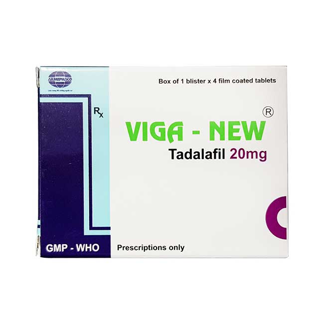 Viên uống cương dương Viga New 20mg hỗ trợ cải thiện sinh lý nam