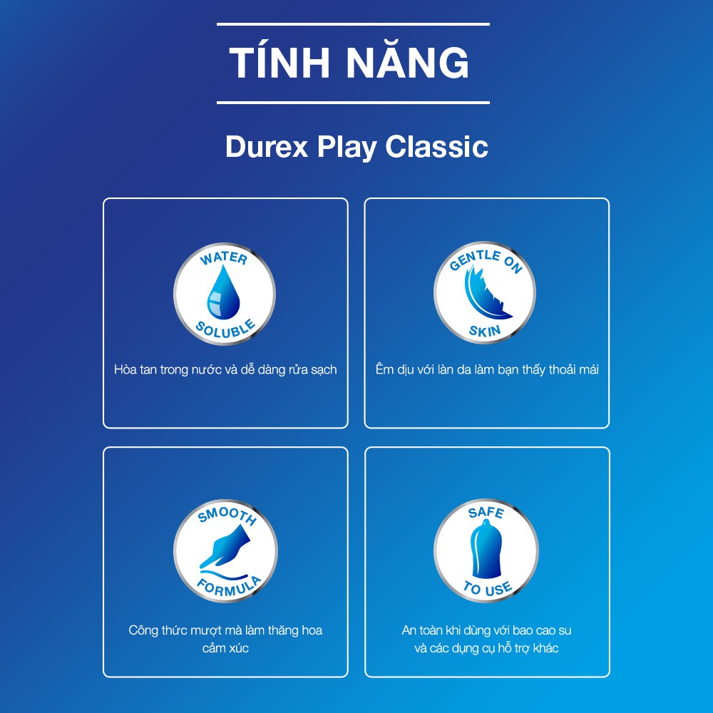 Gel bôi trơn Durex Play Classic 100ml gốc nước tăng khoái cảm cho nữ