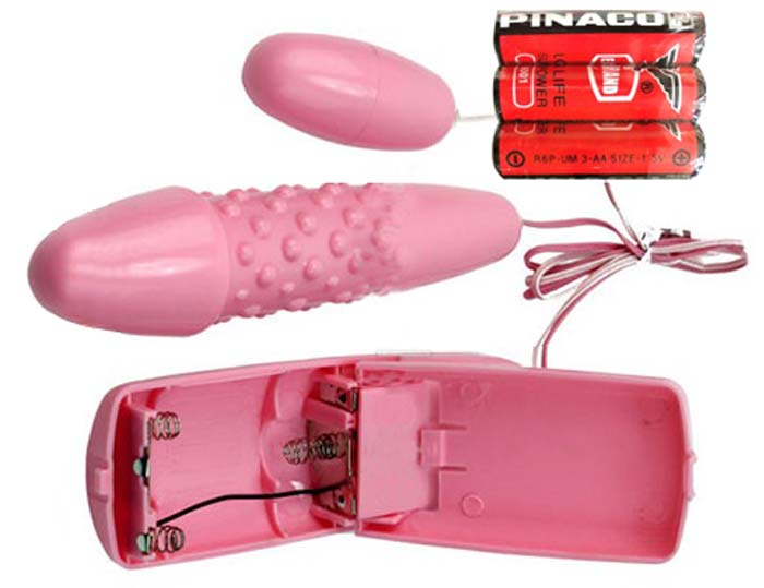 Trứng rung tình yêu 2 đầu gân gai mini pin rung mạnh giá rẻ