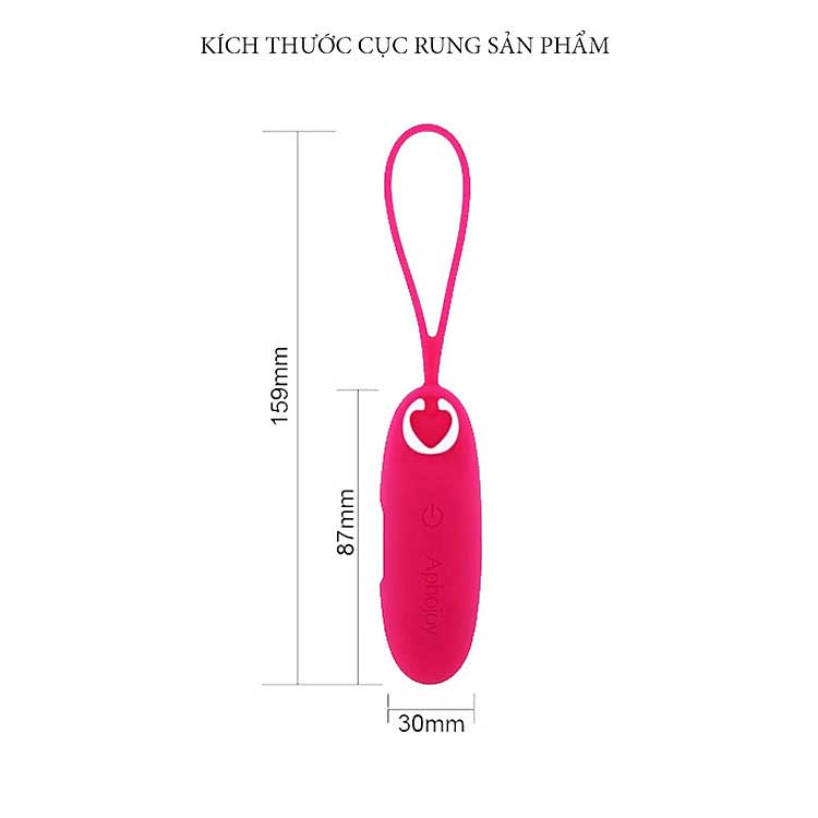 Trứng rung Aphojoy pin sạc 7 chế độ rung kích thích nữ giới