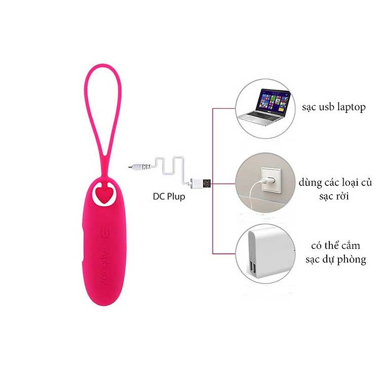 Trứng rung Aphojoy pin sạc 7 chế độ rung kích thích nữ giới