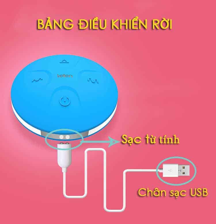 Trứng rung đôi Letten sạc pin cao cấp rung mạnh bền