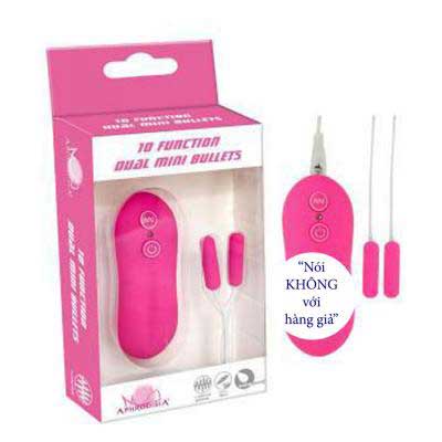 Trứng rung đôi mini Aphrodisia siêu mạnh kích thích điểm G