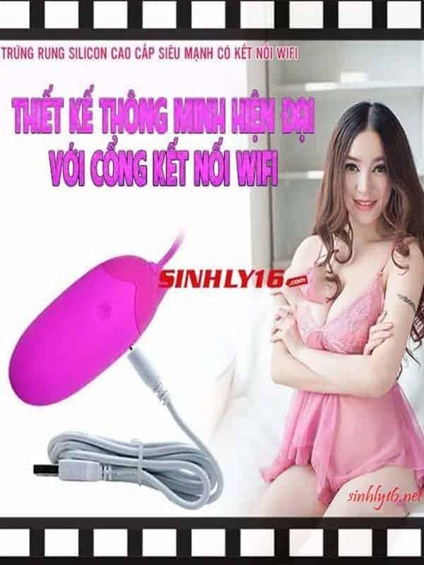 Trứng rung silicon siêu mạnh kết nối wifi điều khiển hiện đại