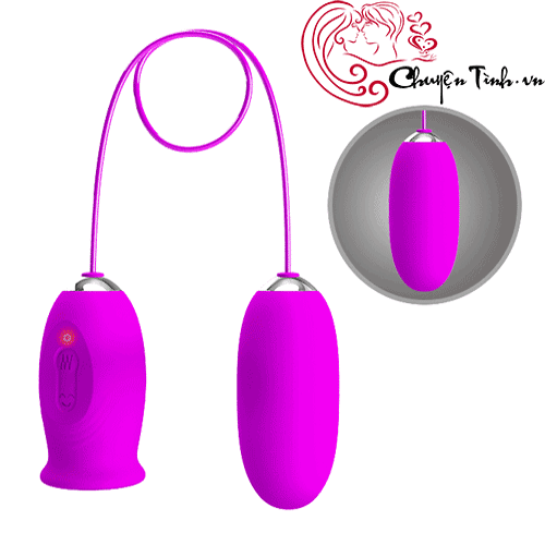 Trứng rung liếm 2 đầu PrettyLove Daisy kích thích điểm G mạnh mẽ