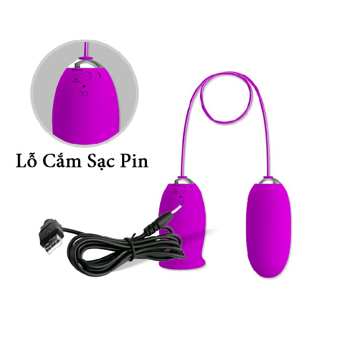 Trứng rung liếm 2 đầu PrettyLove Daisy kích thích điểm G mạnh mẽ